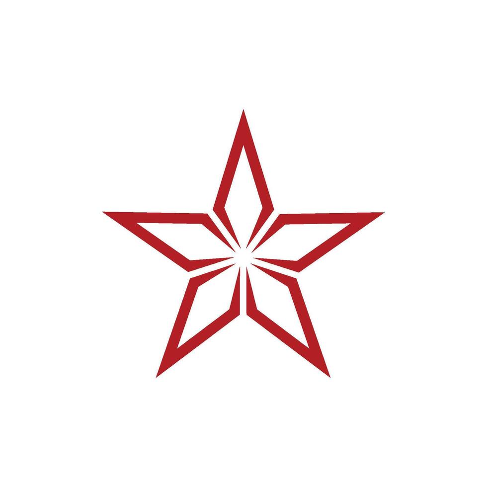 Decorative Star Icon Logo Template vector