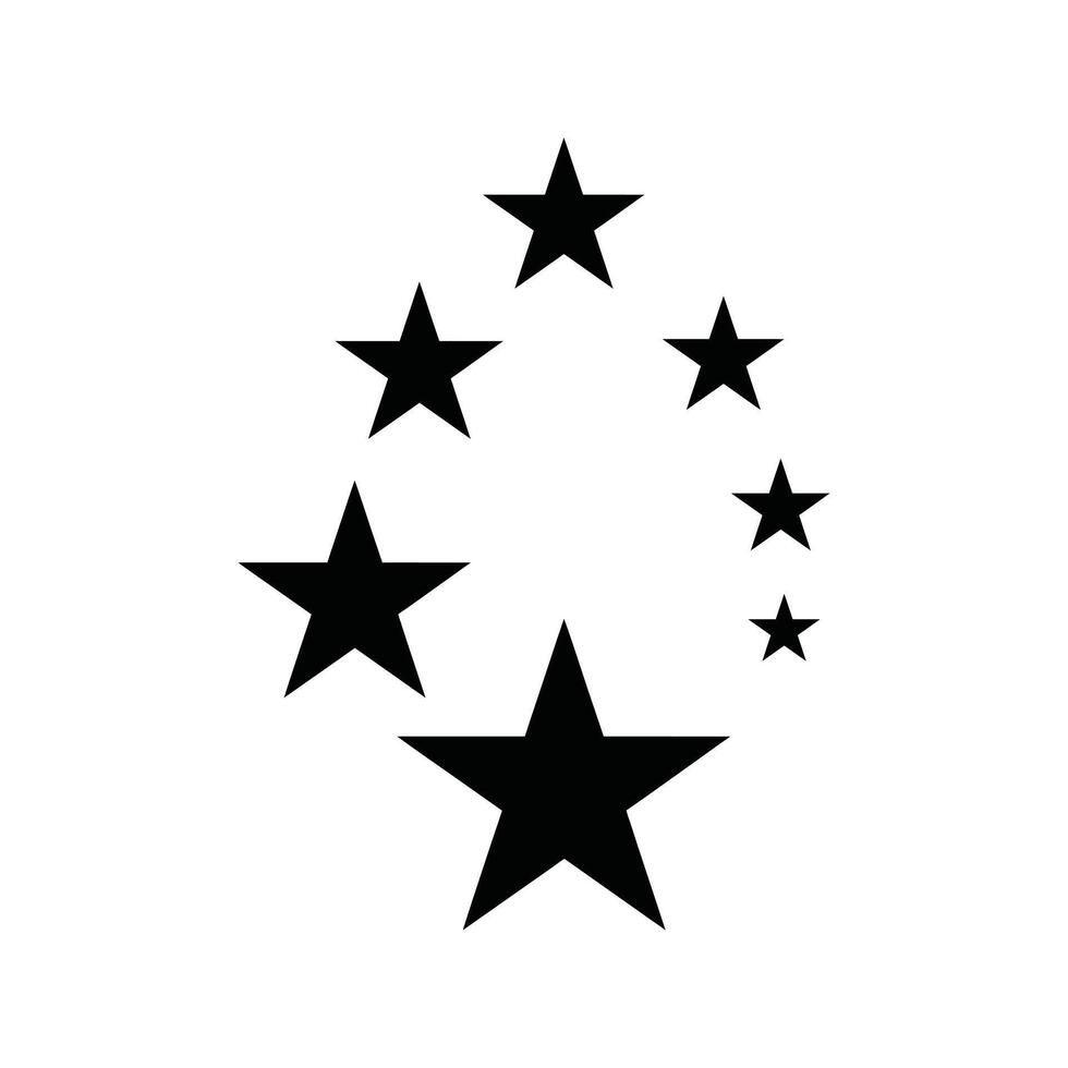 Sparkling Stars - Sparkle silhouette - Star clipart - Sparkle illustration vector