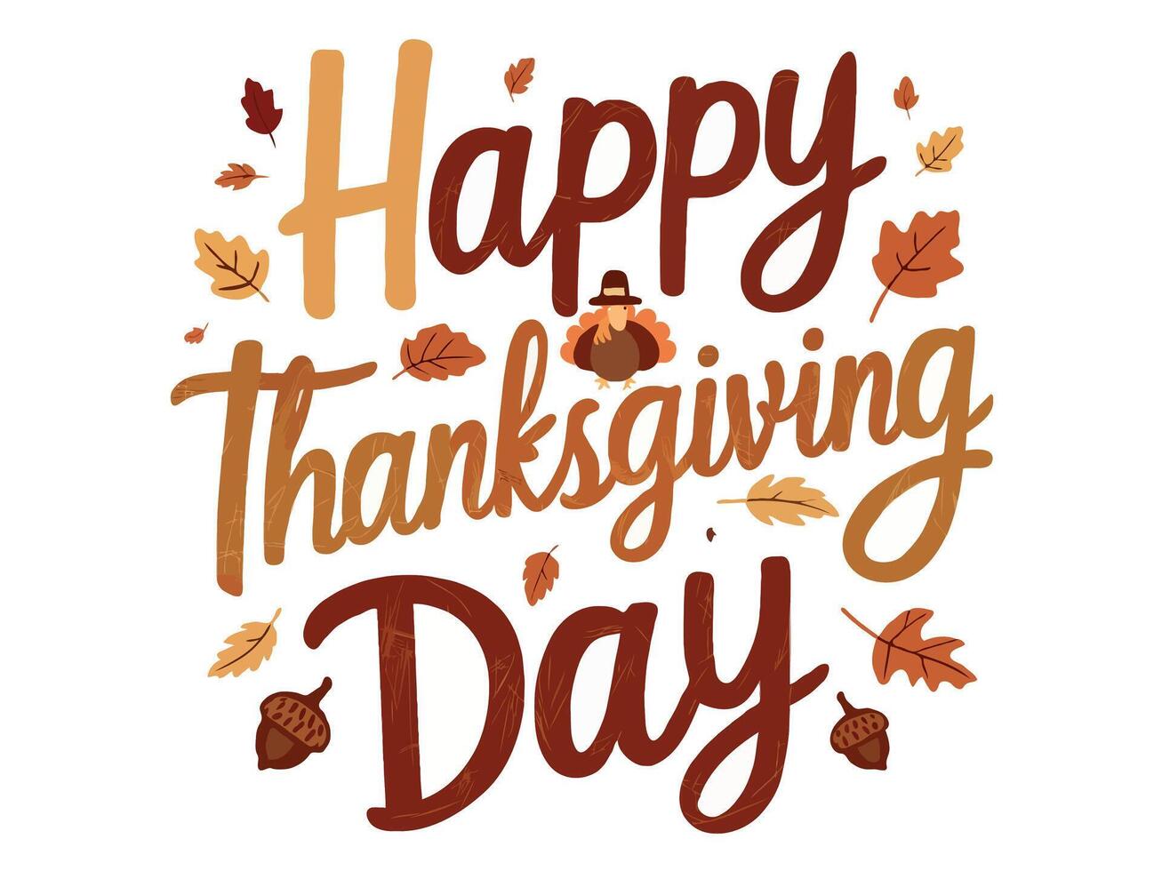 Happy thanksgiving day vector