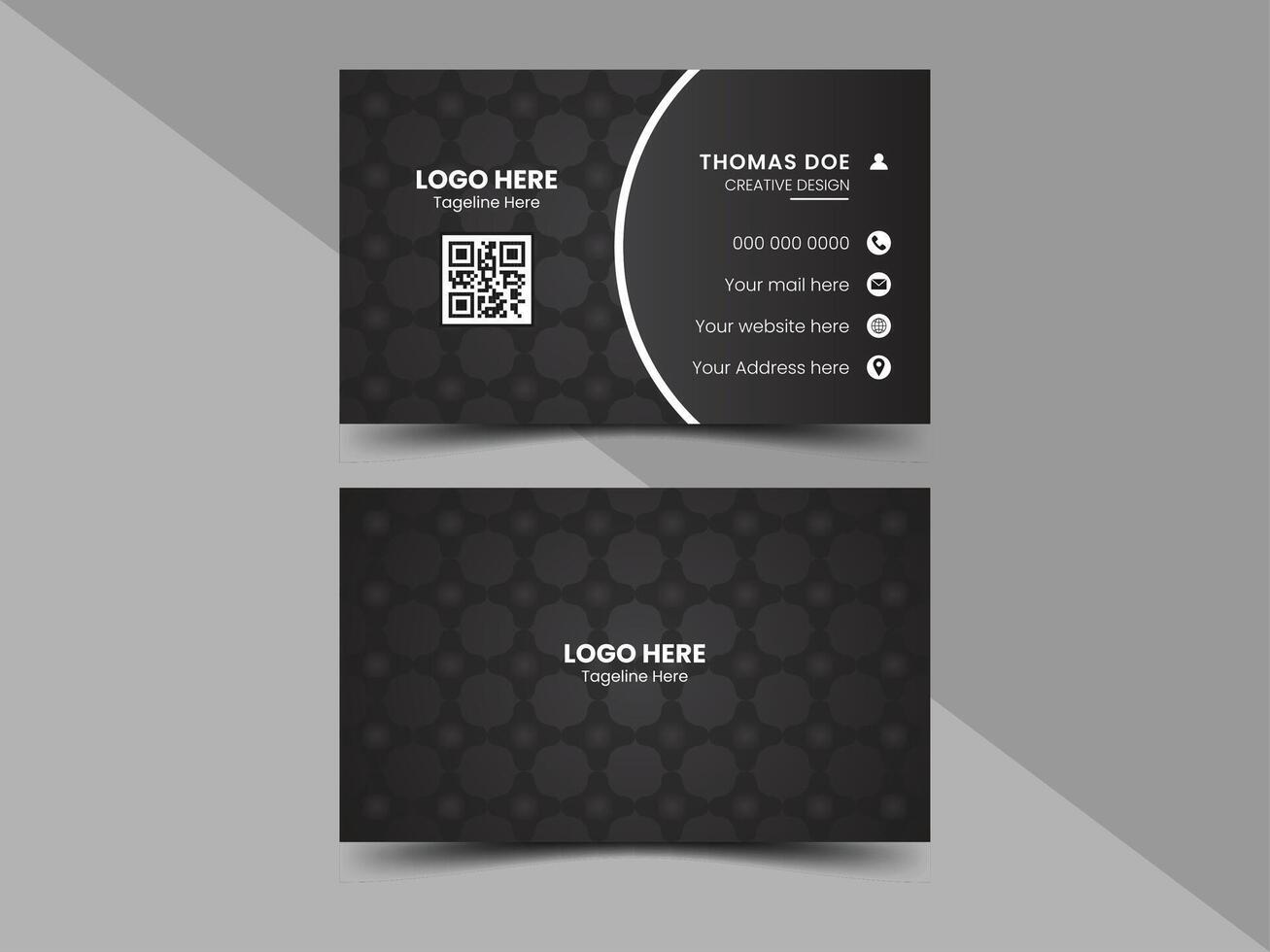Modern business card design template. Can be use personal, business, corporate company and others. vector