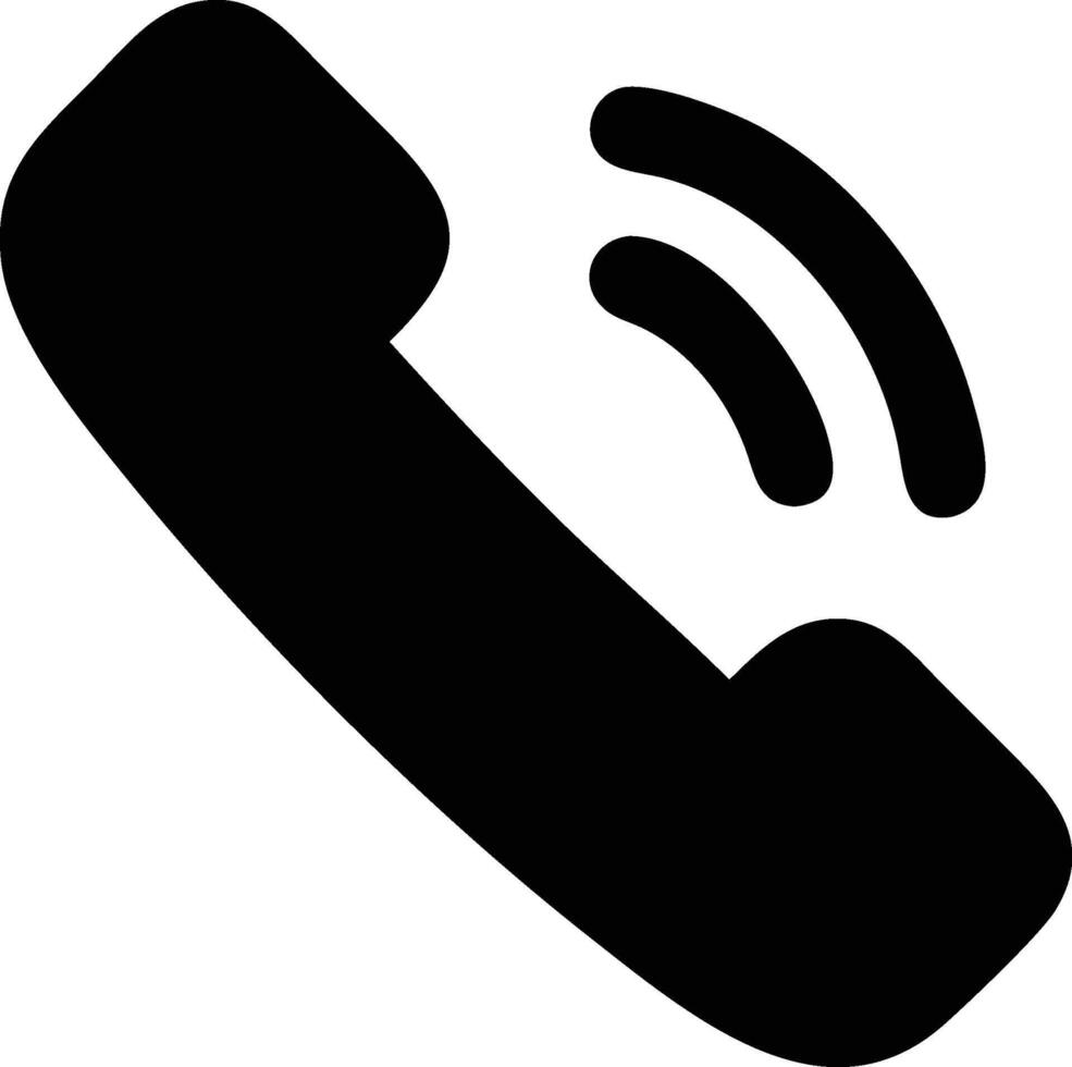 a phone icon with a black background vector