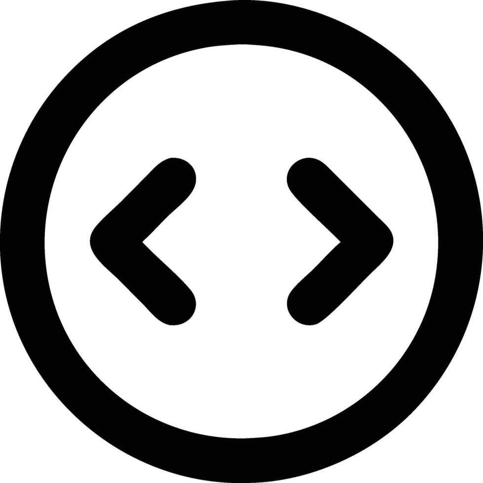 a black and white icon of a symbol with two arrows vector