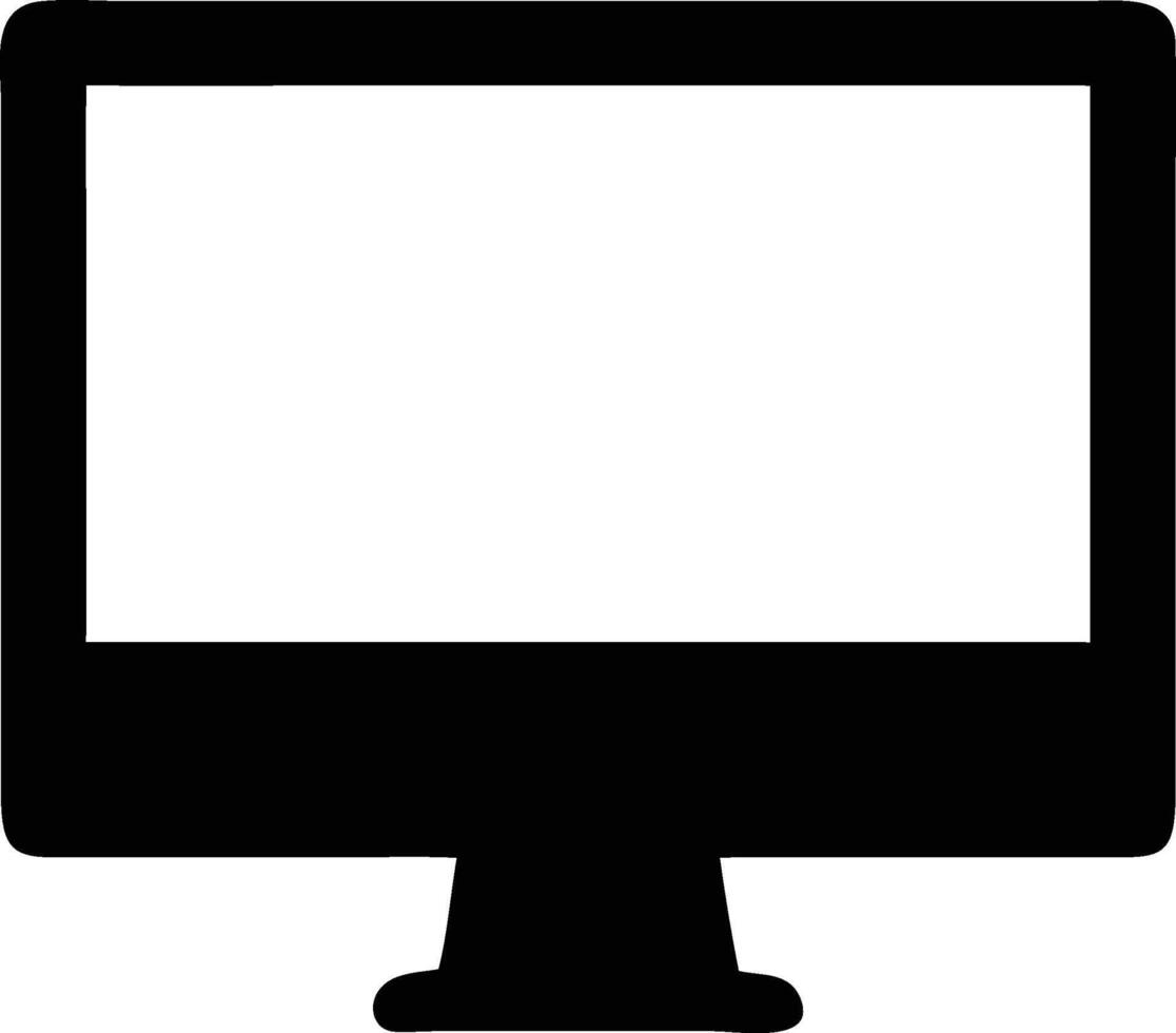 computer monitor clipart vector