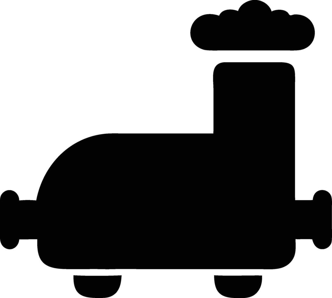 a black and white silhouette of a train vector