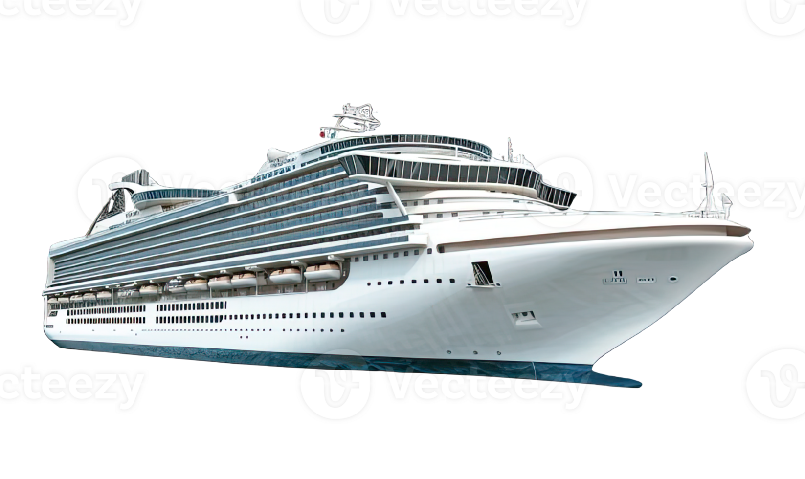 . Cruise ship isolated on a transparent background. png