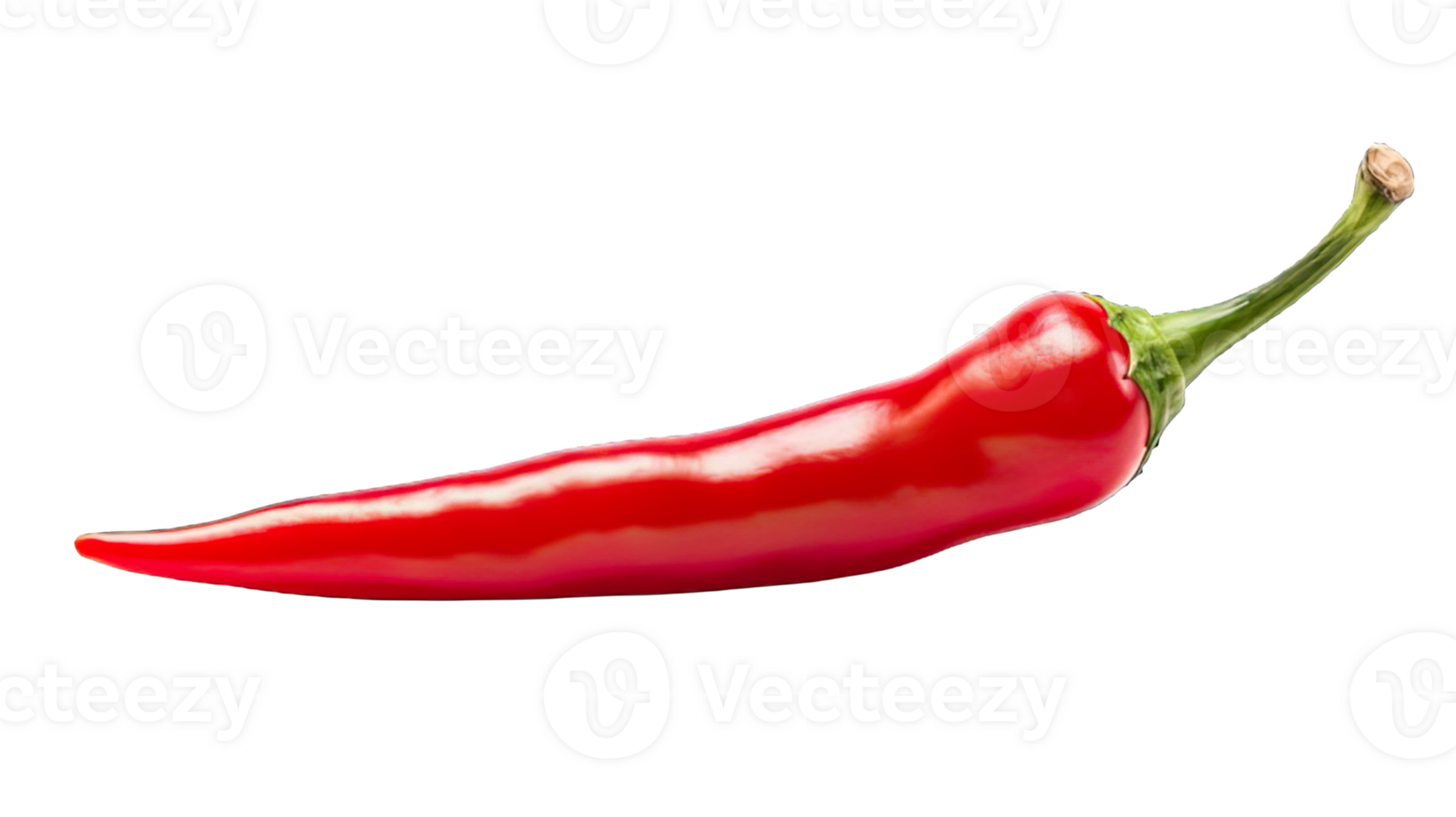 . Chilli isolated on a transparent background. png