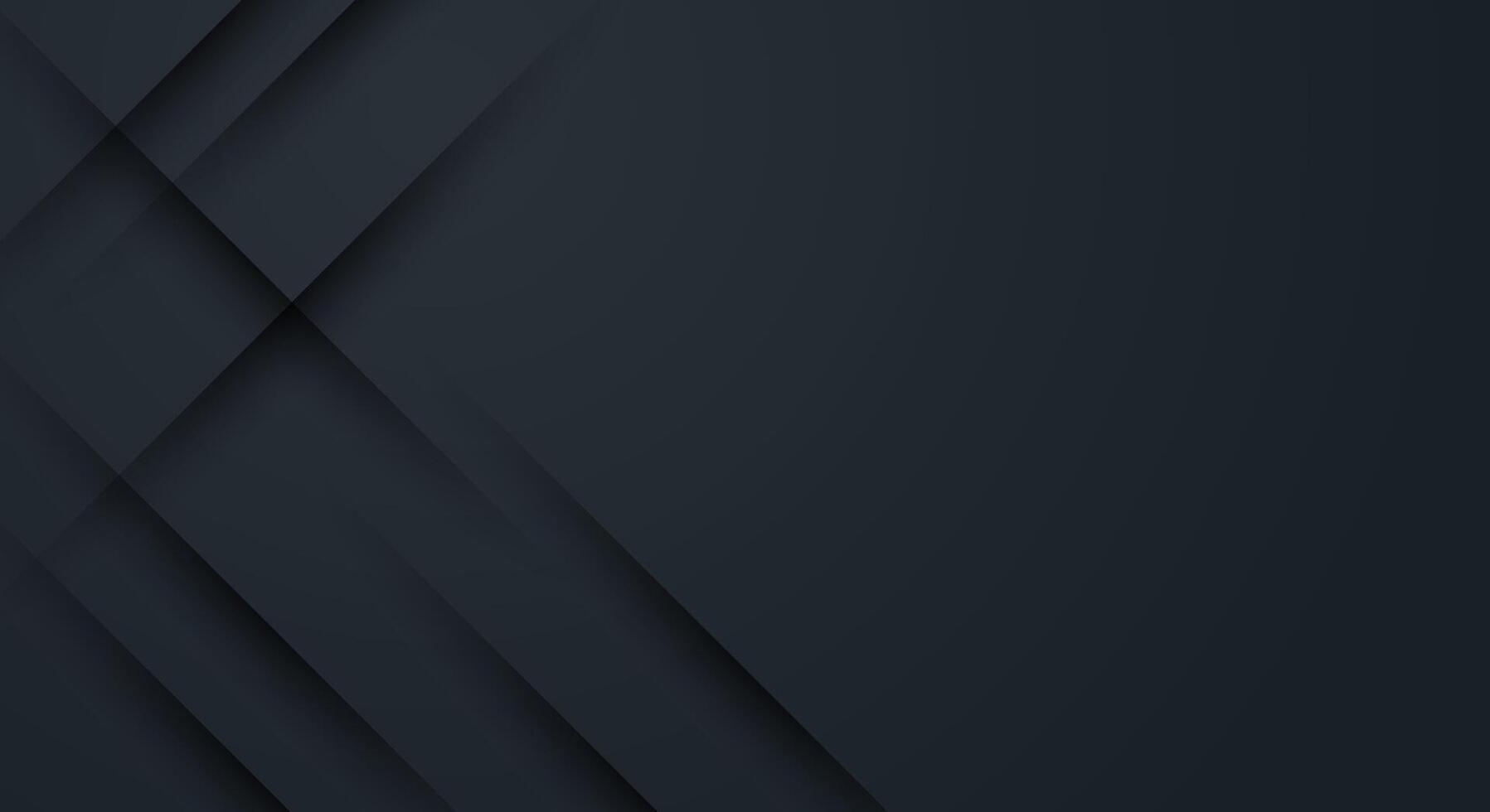 Modern 3d black abstract presentation background with shadow effect vector