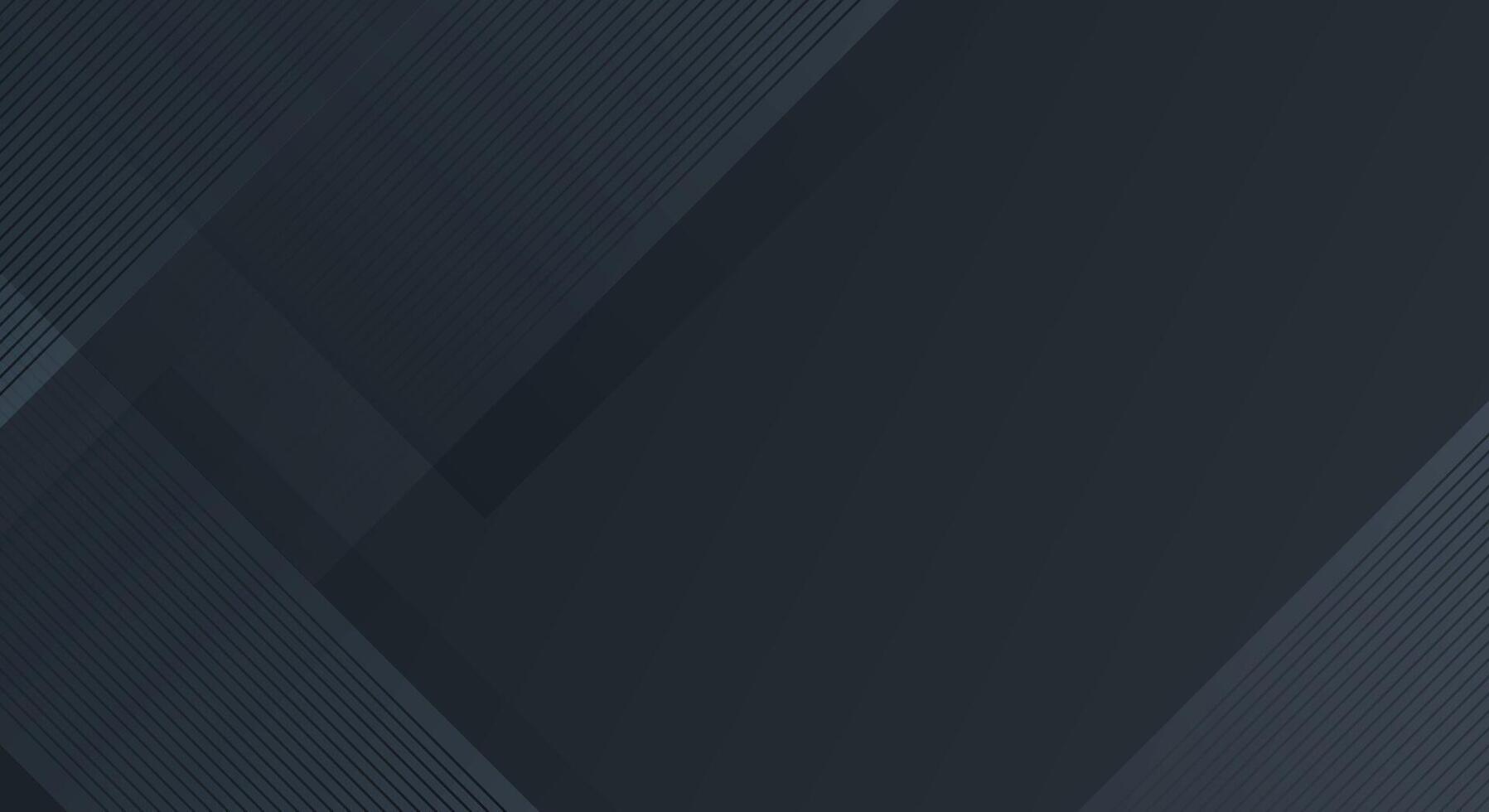Black abstract presentation background with 3d design vector