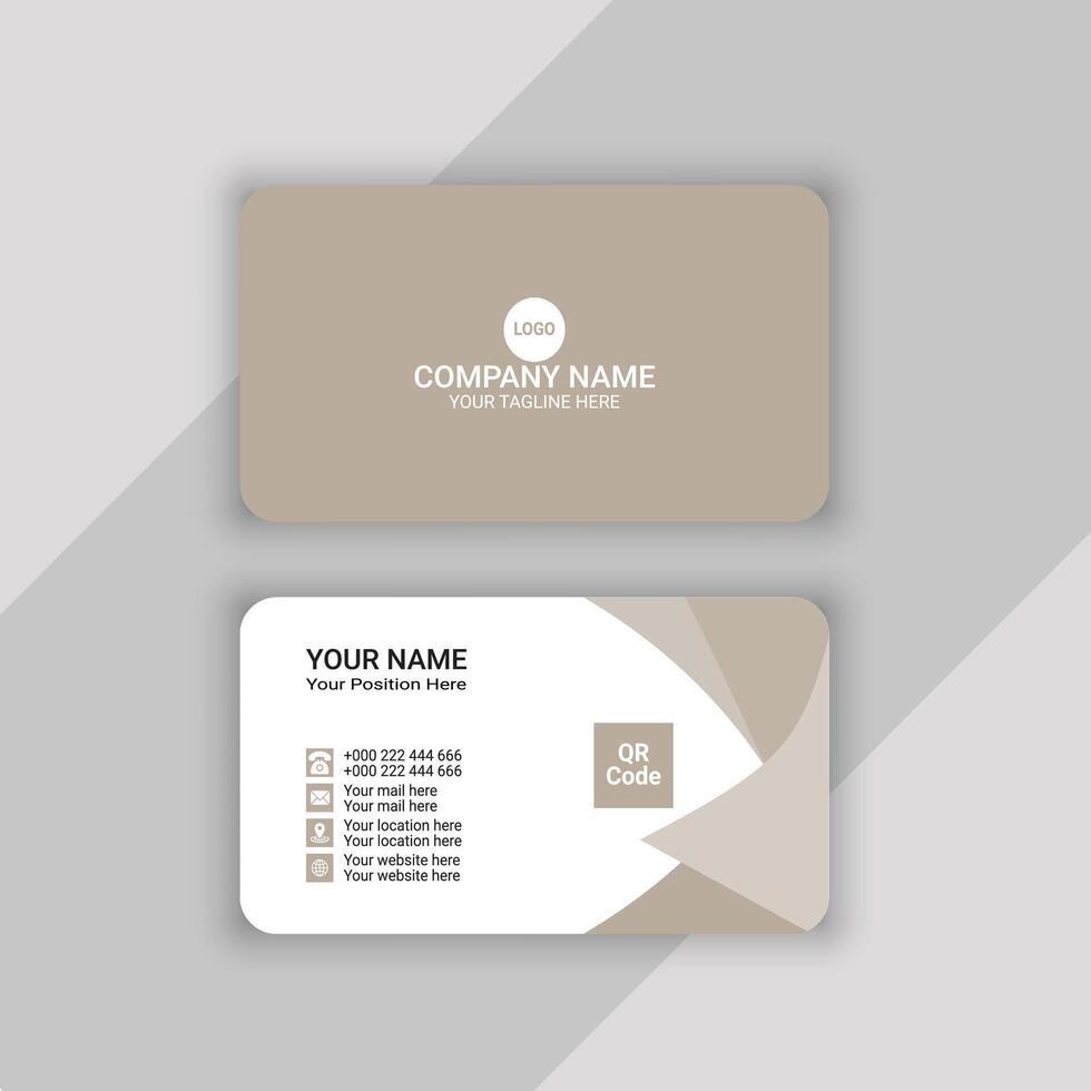 visiting card or business card template vector