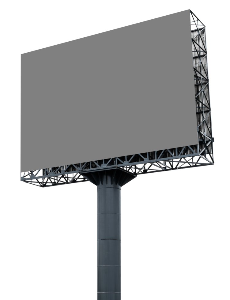 Outdoor pole billboard png