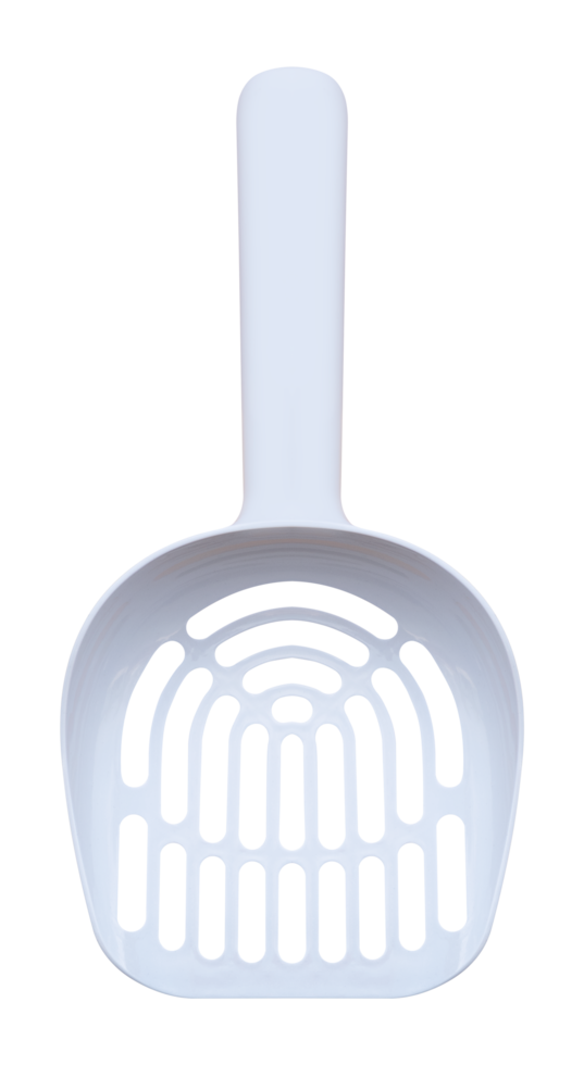Blue shovel for cat litter box png
