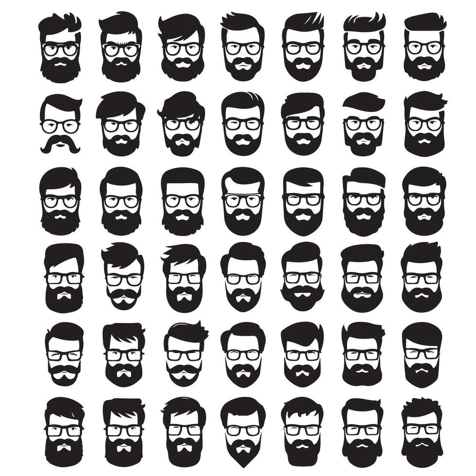 Man Head Illustration Design vector