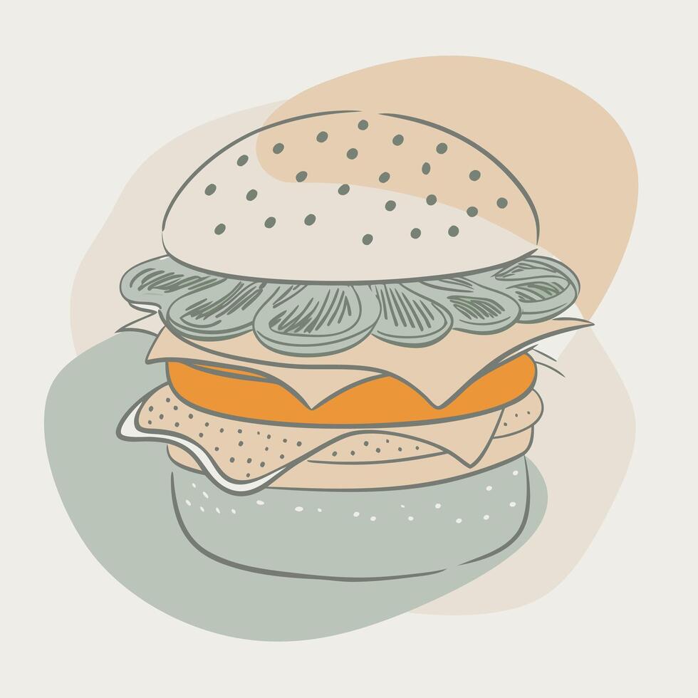 Burger Design Illustration vector