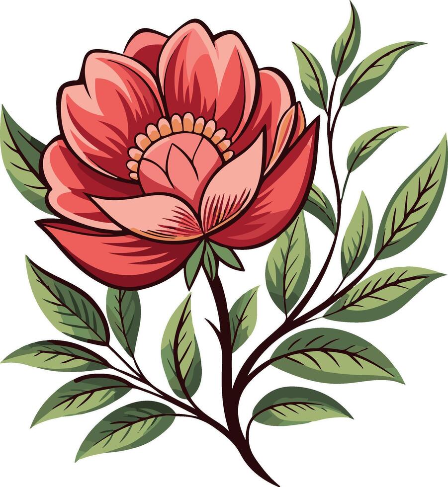 flower clip art draw vector