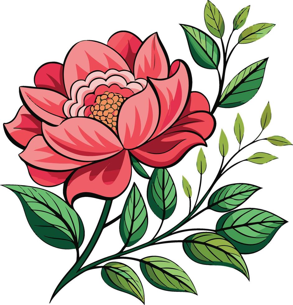 flower line art design vector