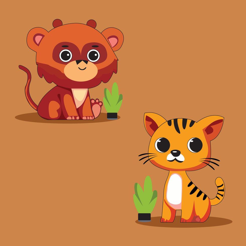 illustration isolated on white background animal vector