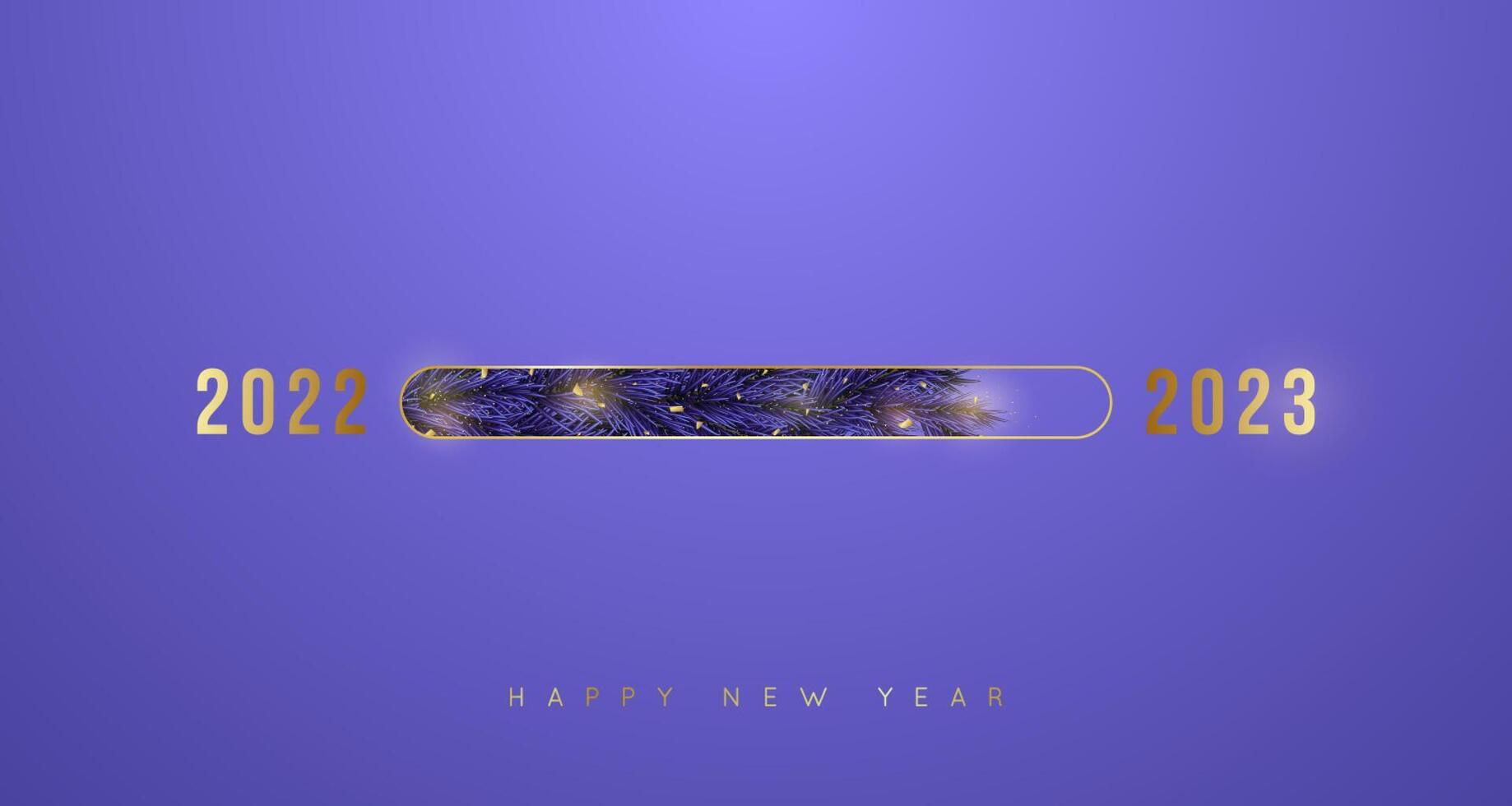 a purple background with the words happy new year vector
