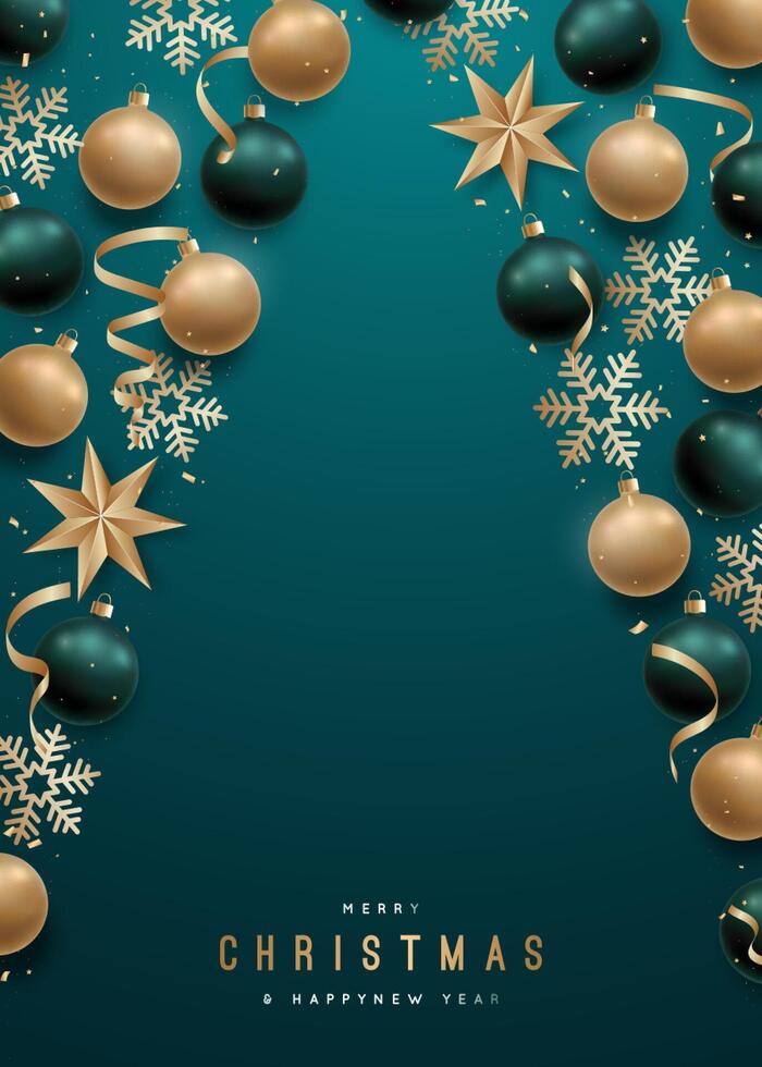 Frame in form of Christmas tree. vector