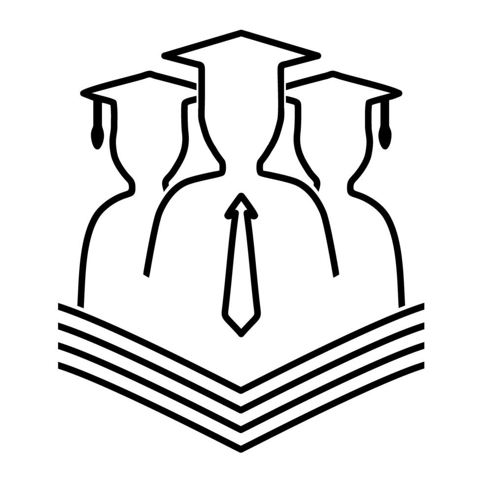 student design line illustration black and white vector