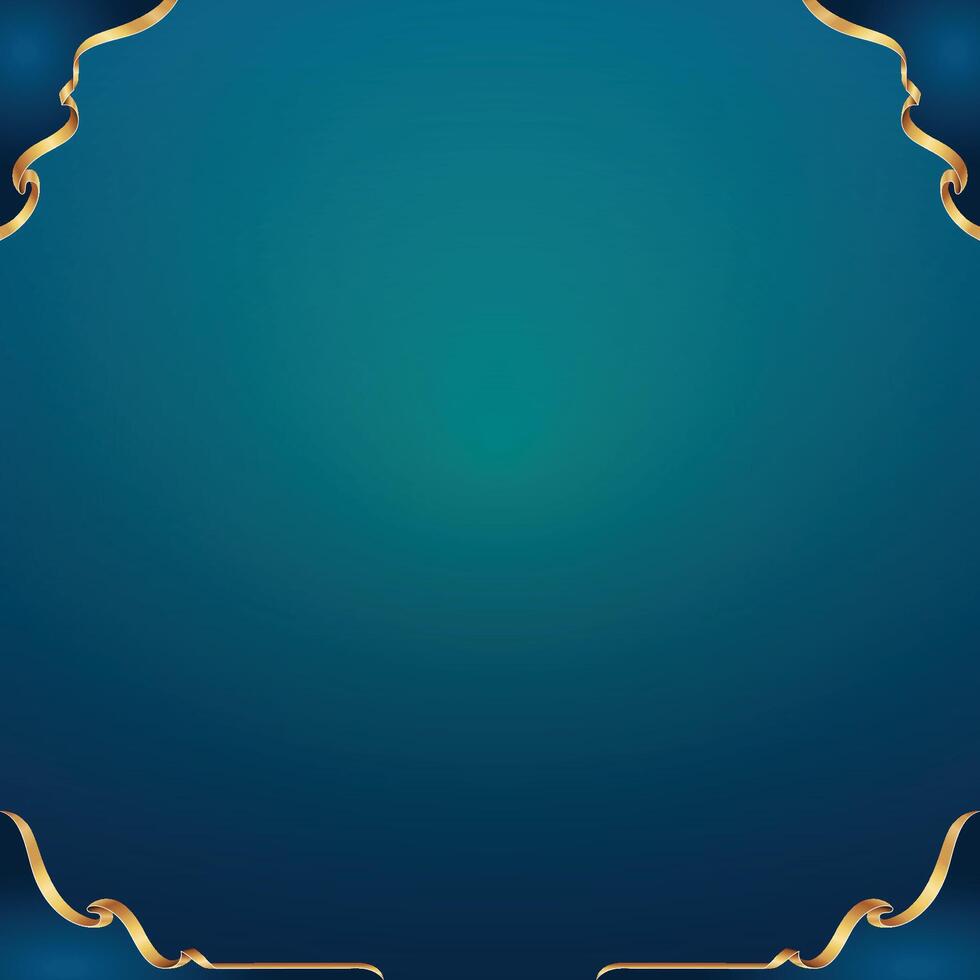 Frame Ribbon Corner for Islamic background Decoration vector