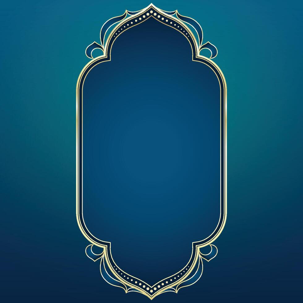 Islamic Frame Decoration For islamic Background vector
