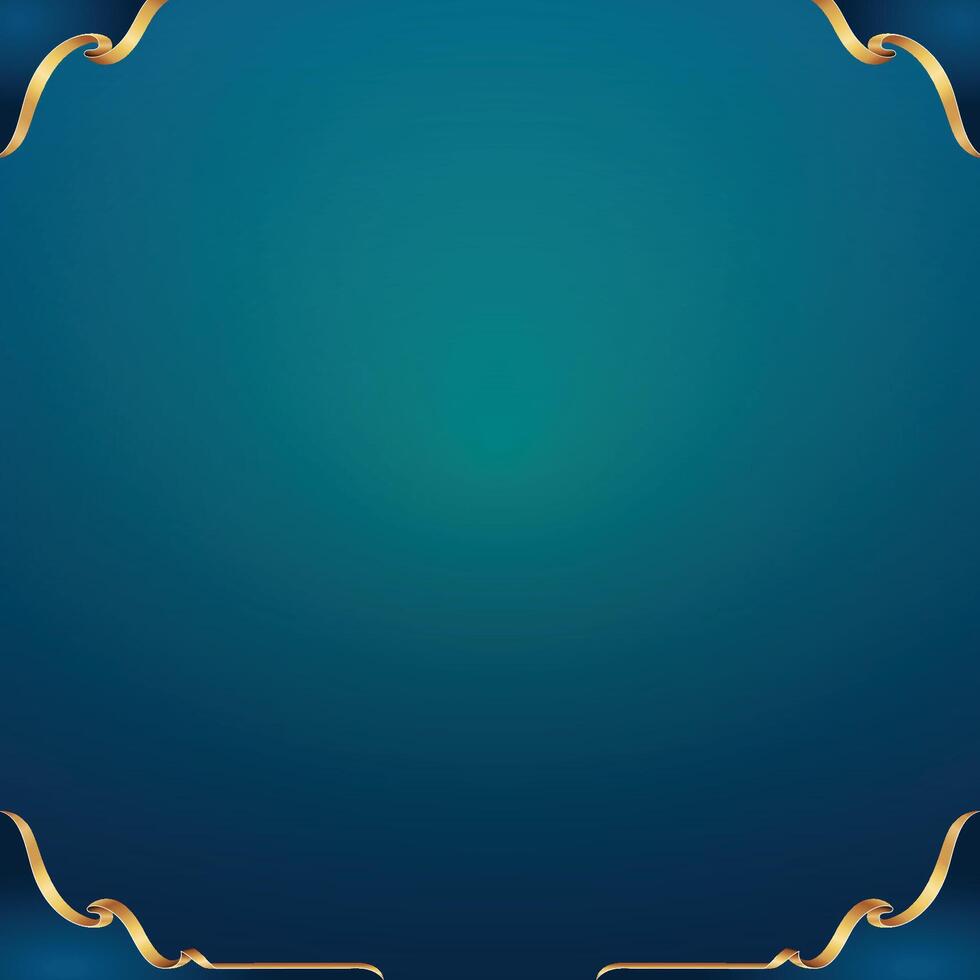 Frame Ribbon Corner for islamic background Decoration vector