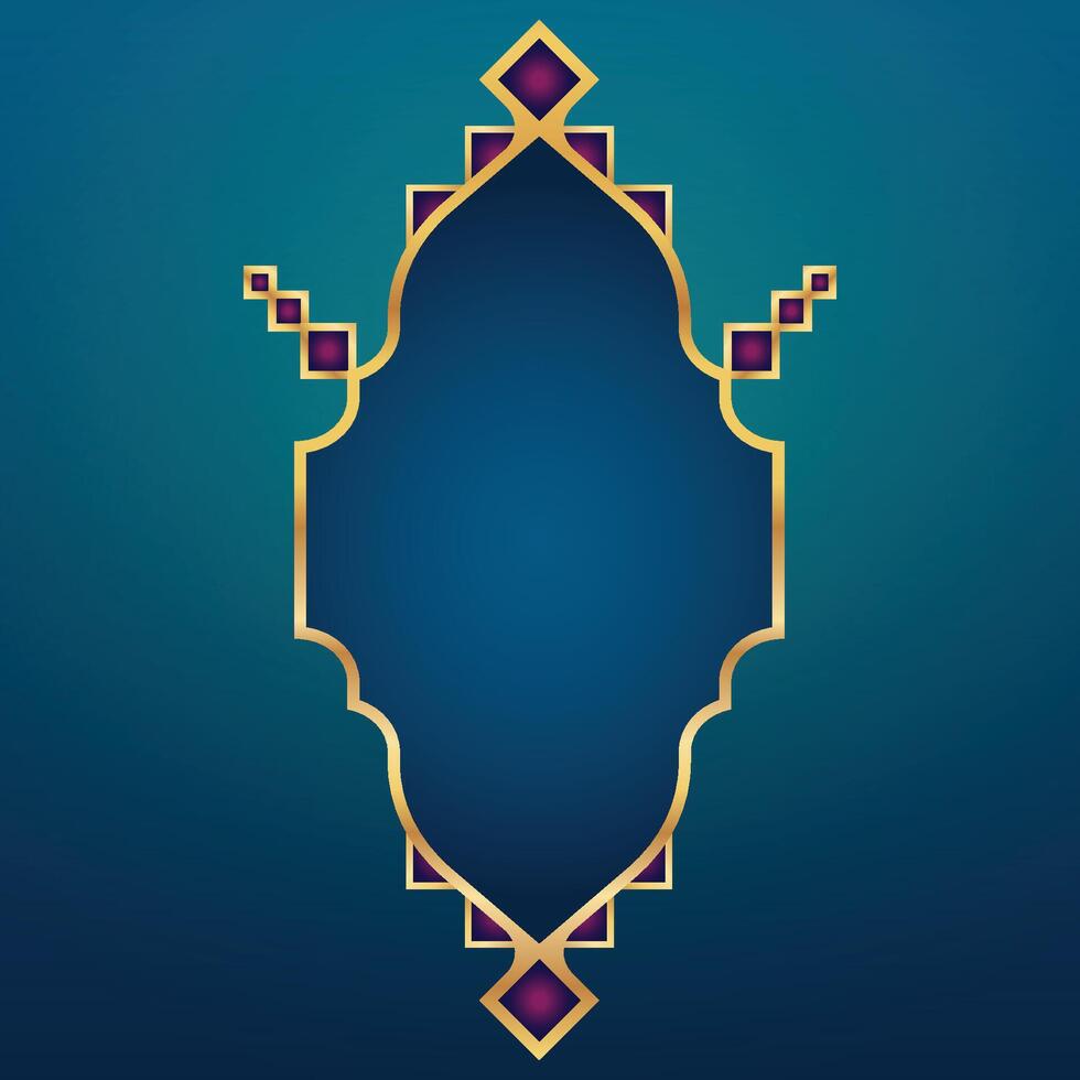 Frame ornament For islamic Background vector