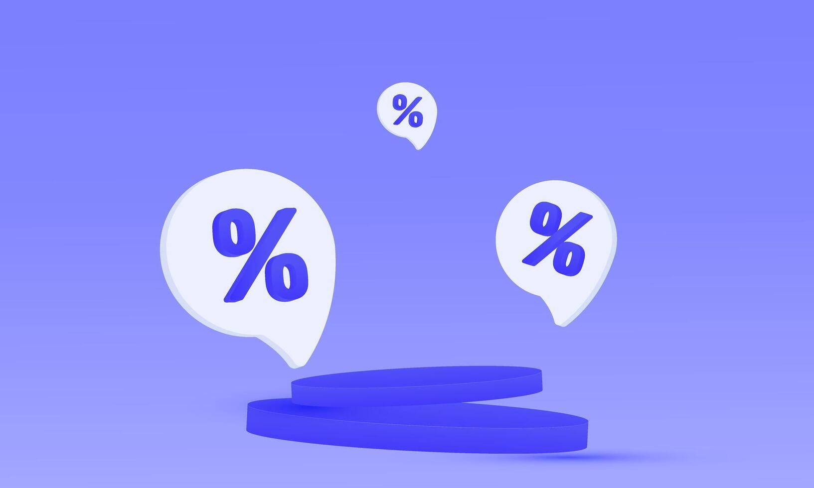 3d icon discount product sale podium special new idea design vector