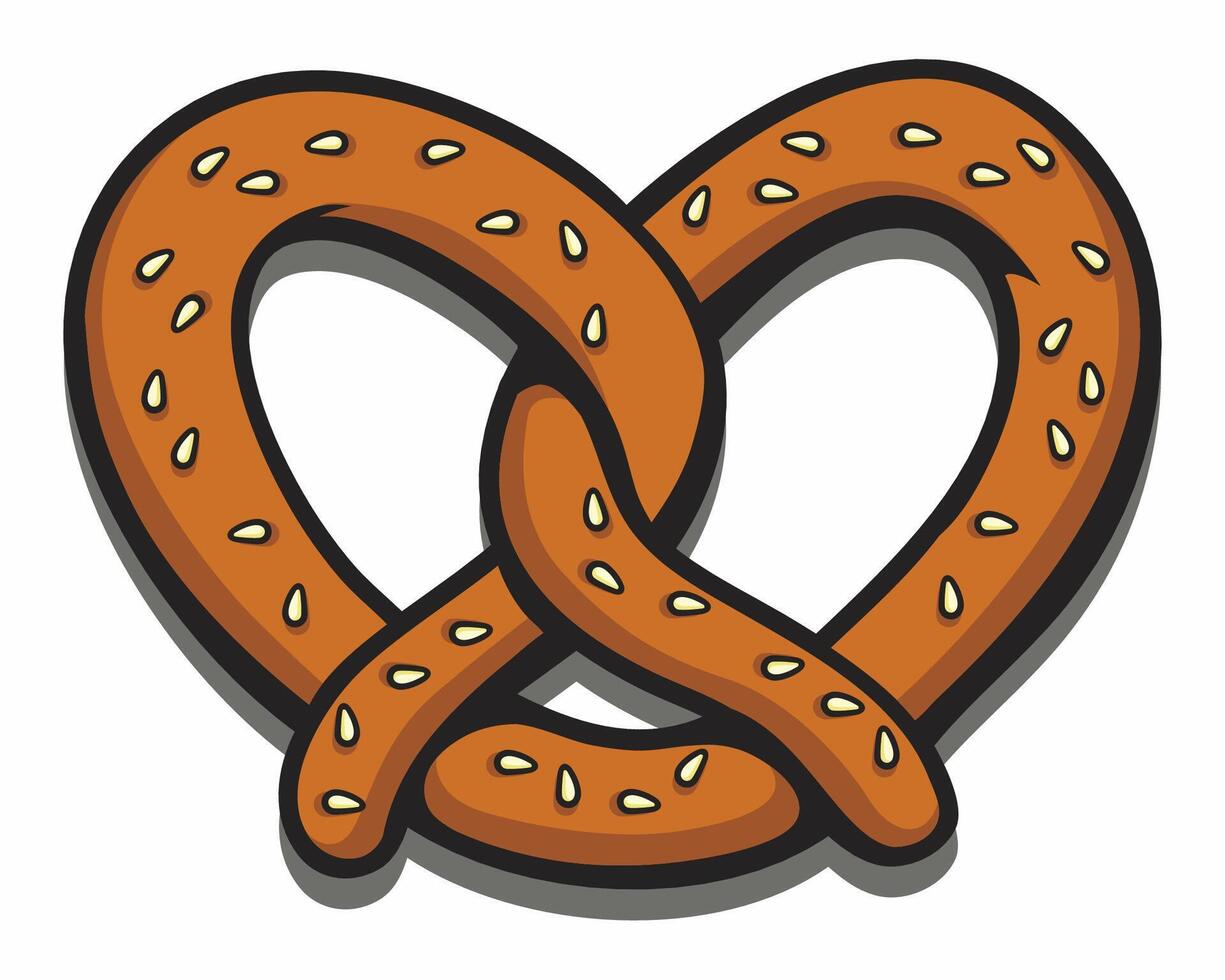 Delicious Pretzels Illustration vector