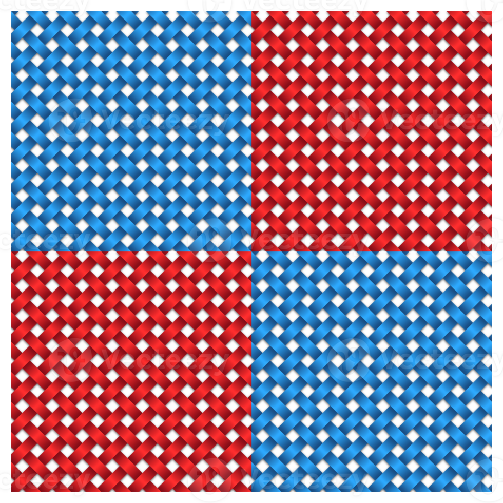 blue and red Handed weave pattern for background. png