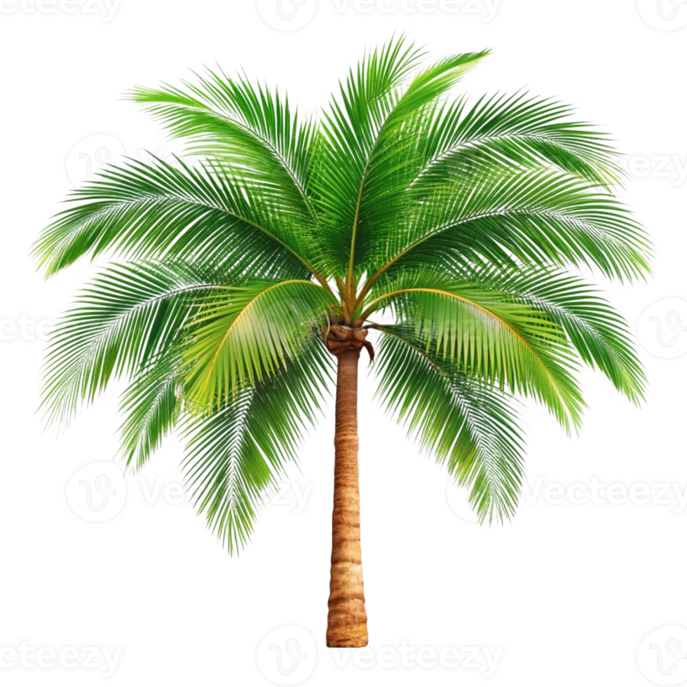 Isolated Palm Tree with Lush Green Foliage png