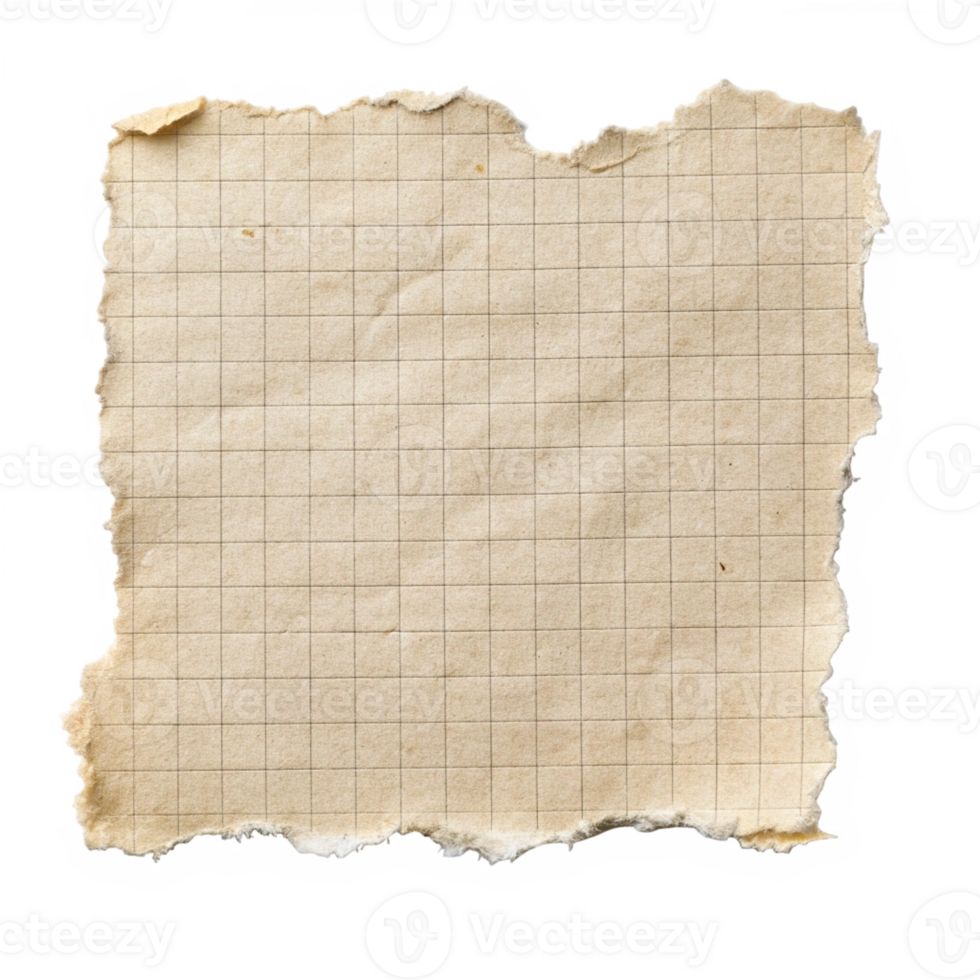 Torn Grid Paper Background png