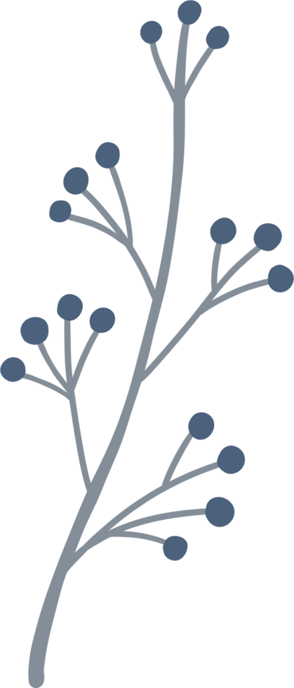 Simplicity floral freehand drawing flat design. png