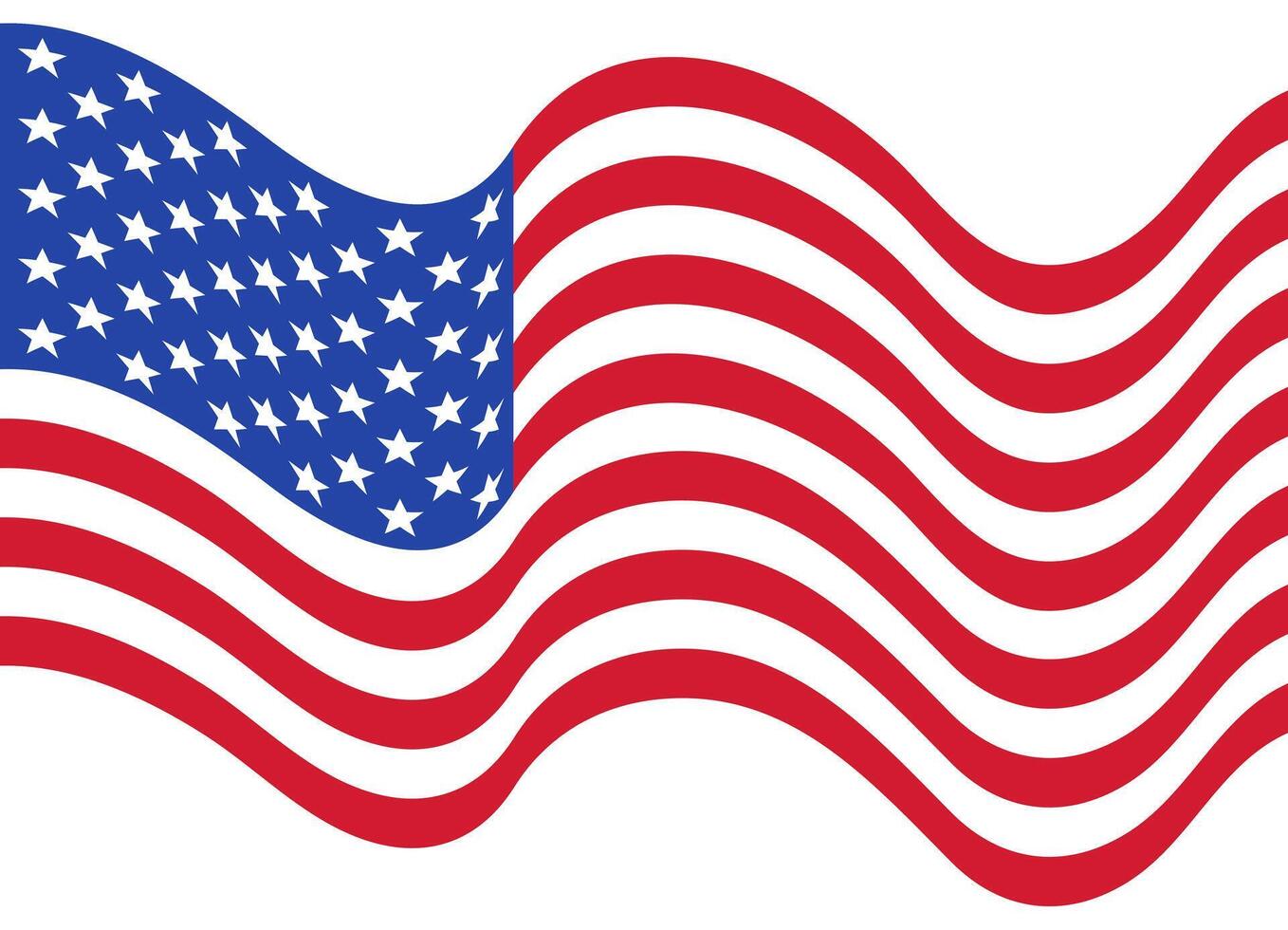 United state of america flag. Us national symbol. vector