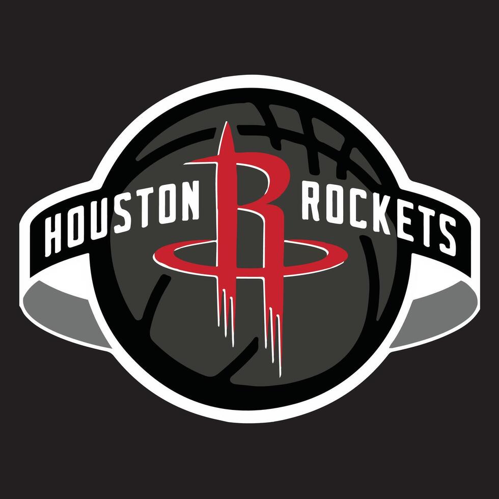 PrintHouston Basketball Skyline City Silhouette . Basket Design Style Icon Symbols. Sport America Ball. vector