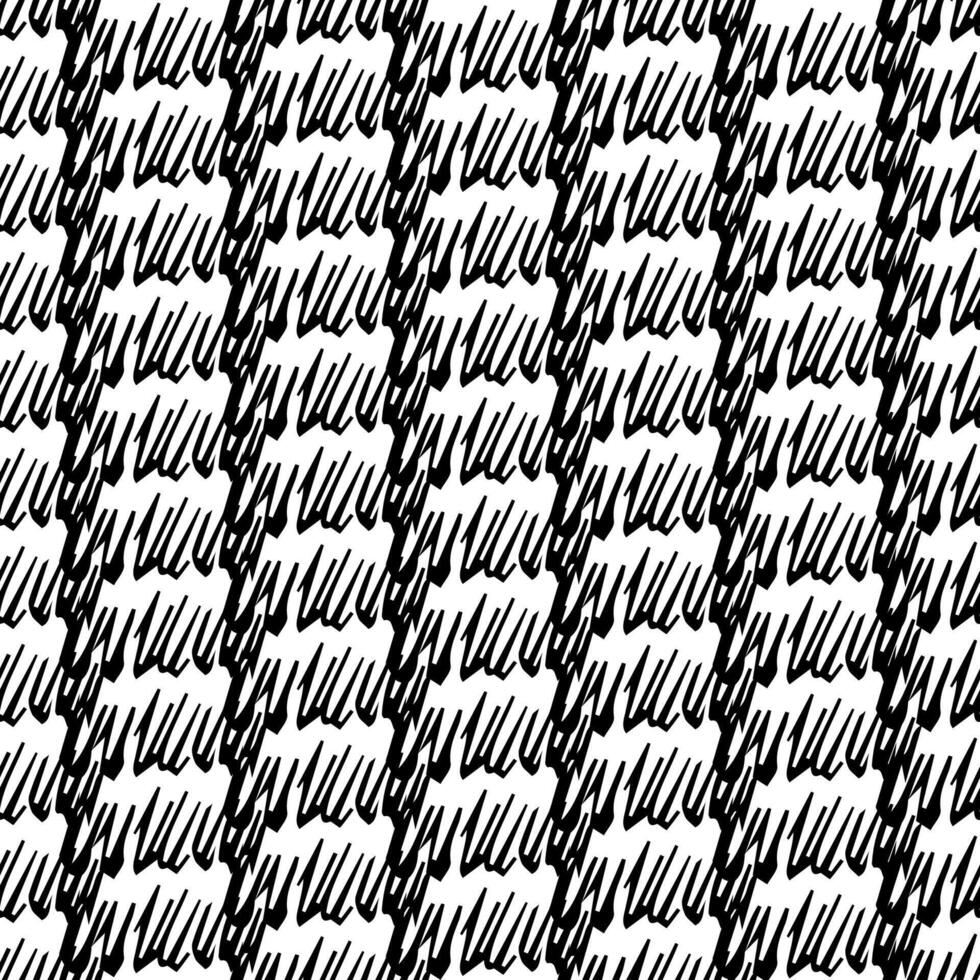 Seamless pattern with black pencil brushstrokes vector
