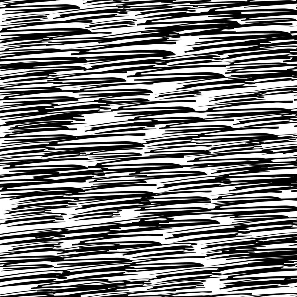 Seamless pattern with black pencil brushstrokes vector