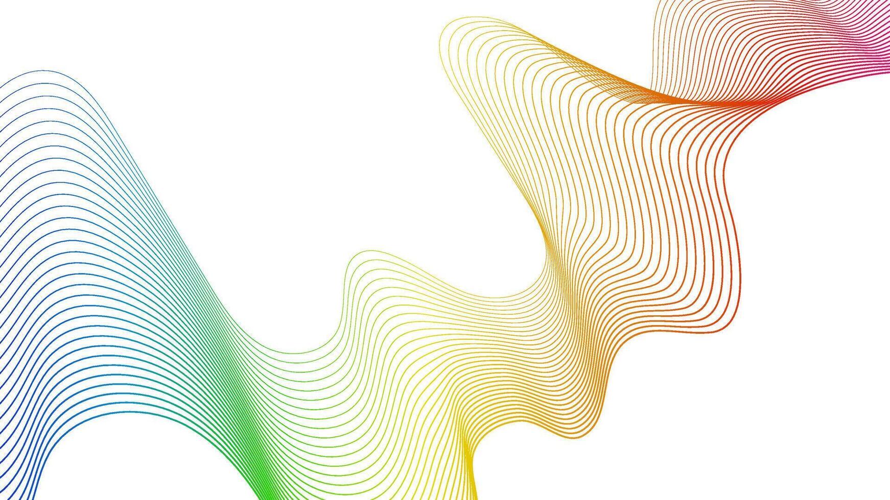 Abstract backdrop with wave gradient lines vector