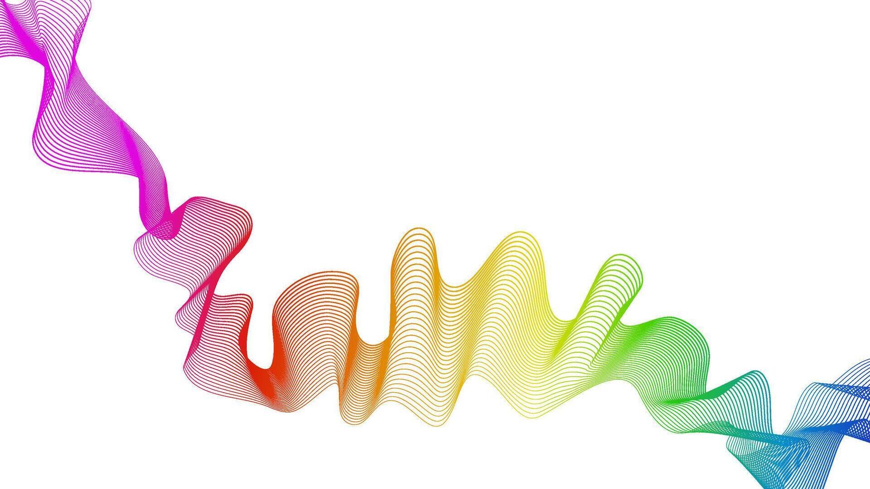 Abstract backdrop with wave gradient lines vector