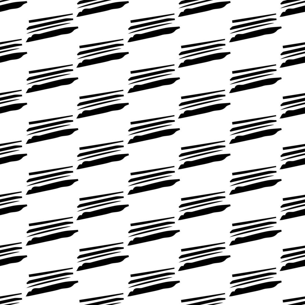Seamless pattern with black pencil brushstrokes vector