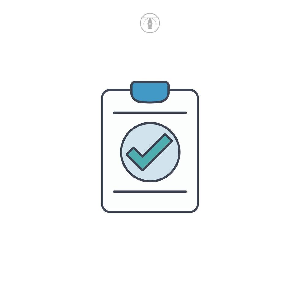 Check Mark icon symbol illustration isolated on white background vector