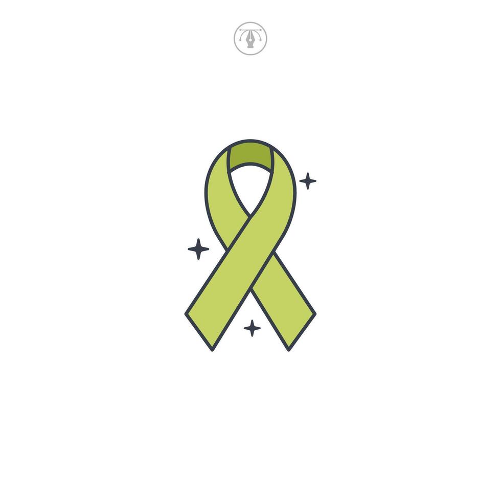World Peace Day Ribbon icon symbol logo illustration isolated on white background vector