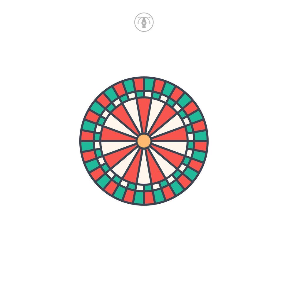 Dartboard icon symbol illustration isolated on white background vector