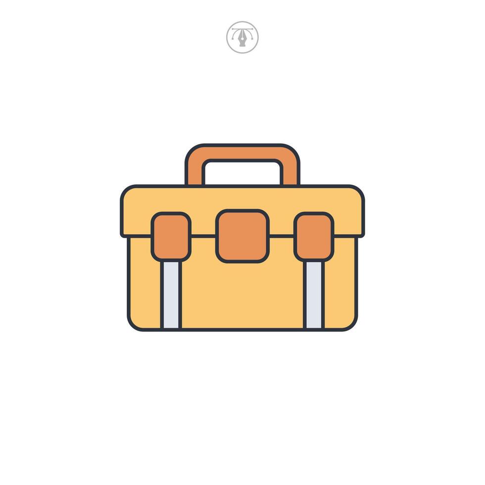 Toolbox icon symbol illustration isolated on white background vector