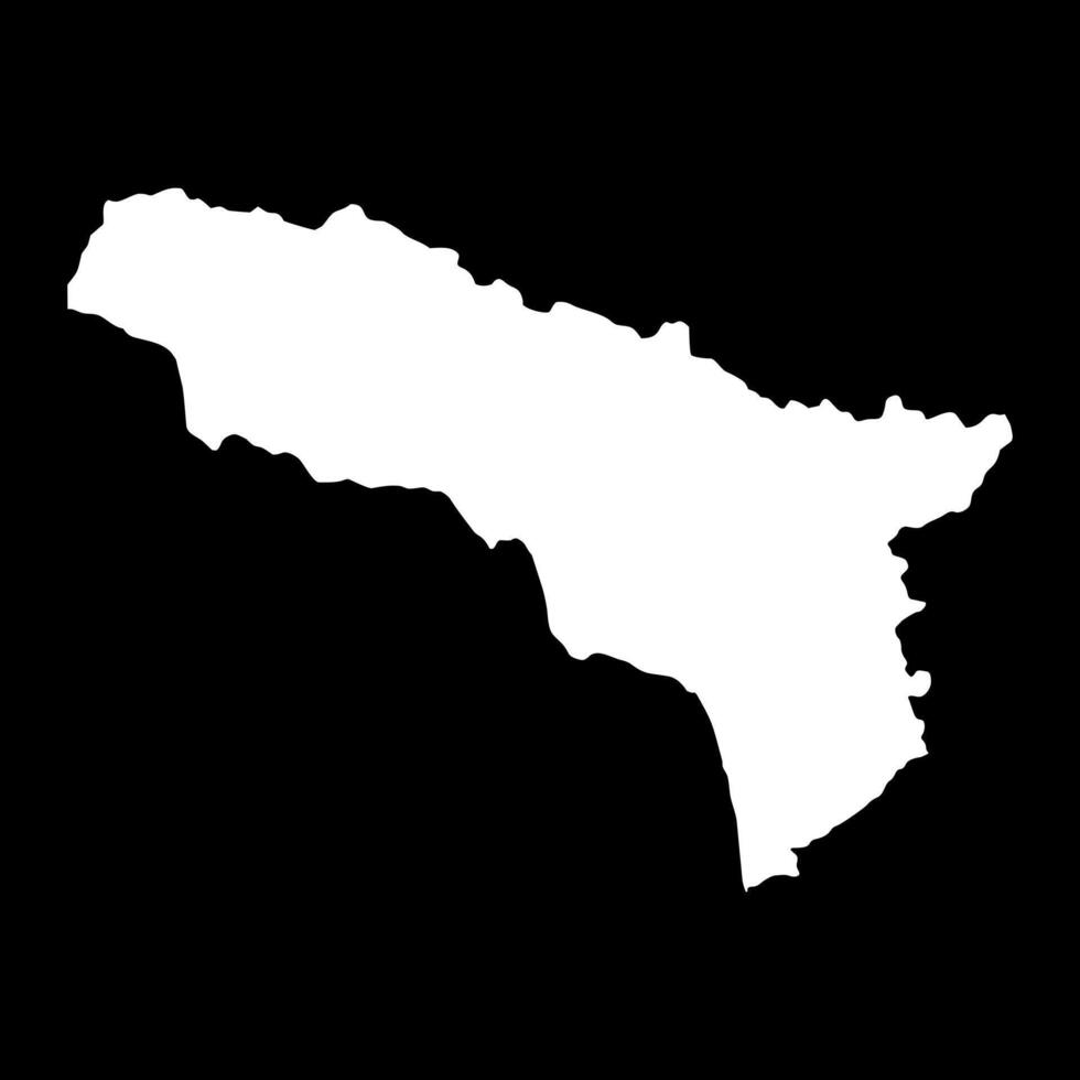 Abkhazia region map, administrative division of Georgia. illustration. vector