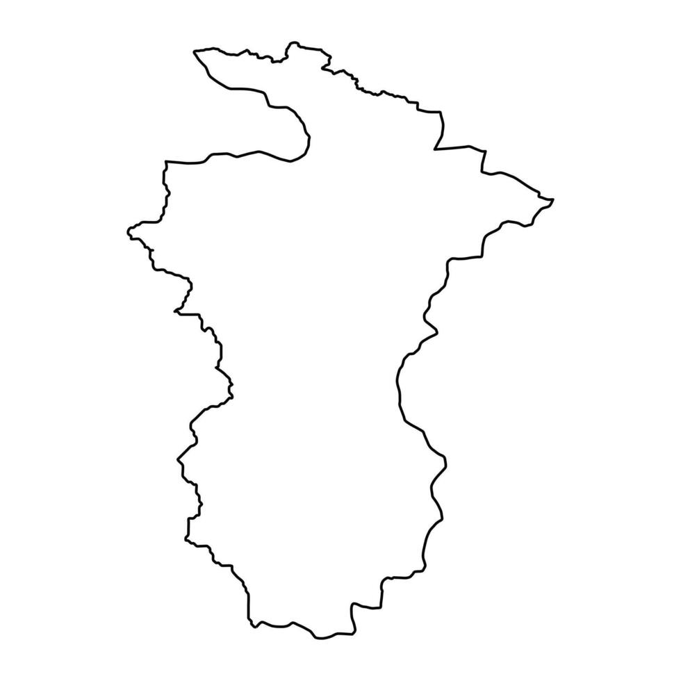 Ghizer district map, administrative division of Pakistan. illustration. vector