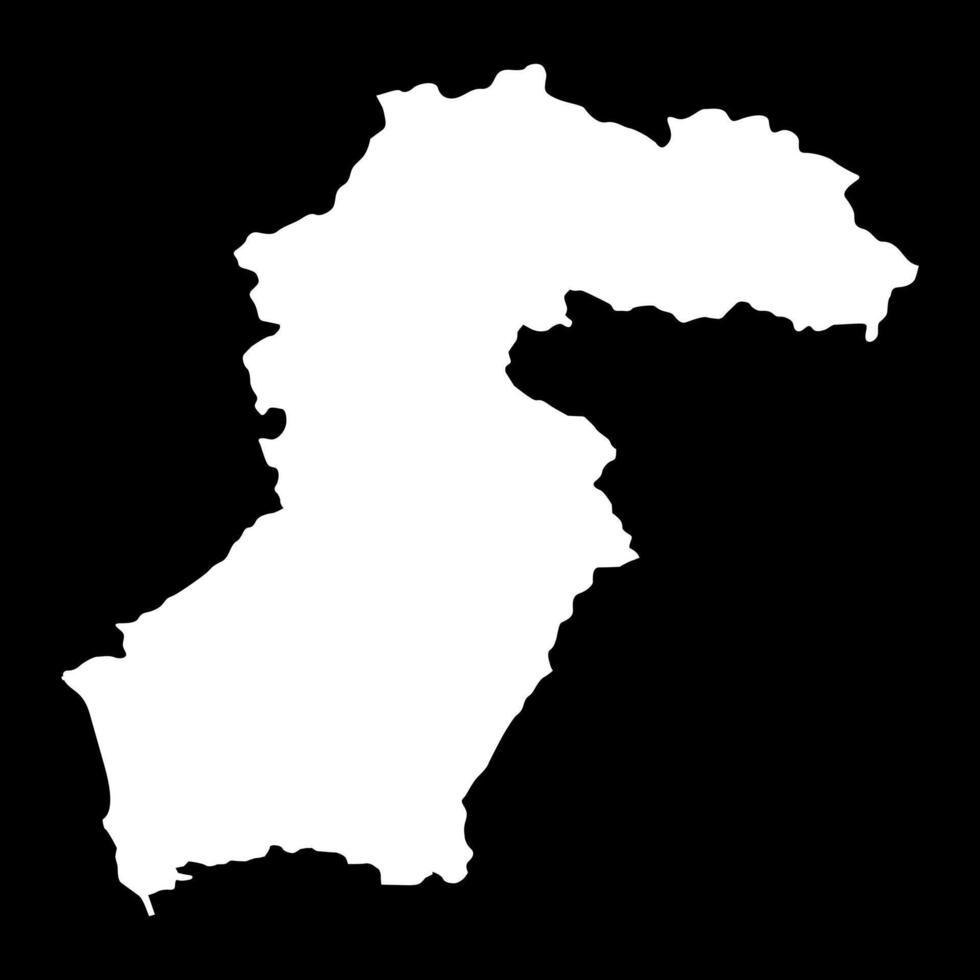 Samegrelo Zemo Svaneti region map, administrative division of Georgia. illustration. vector