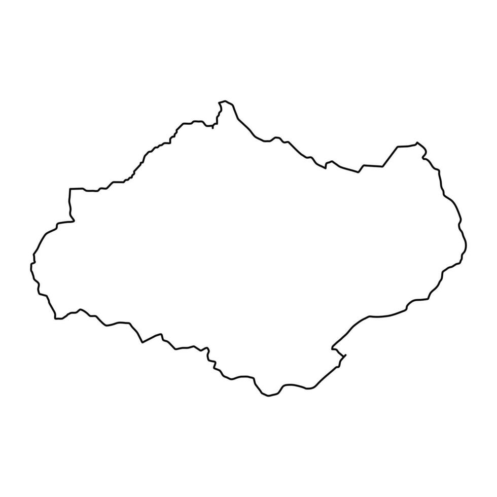 Diamer district map, administrative division of Pakistan. illustration. vector