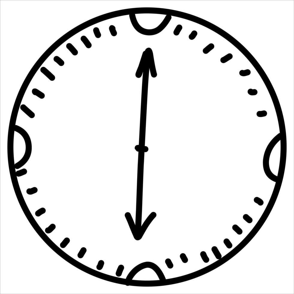 Compass Hand Drawn Illustration vector