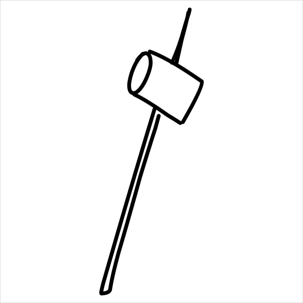 Marshmallow hand drawn illustration vector